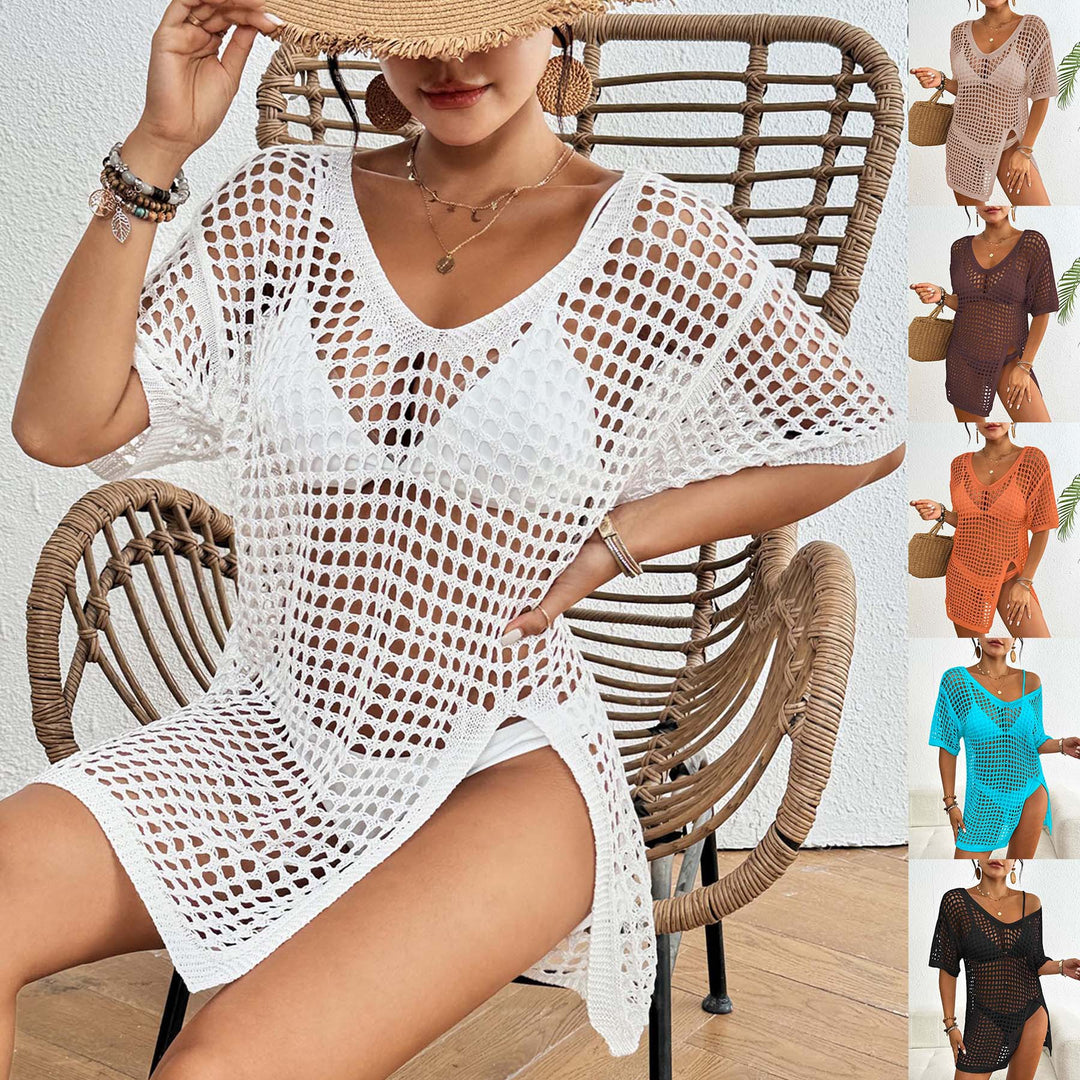 Women Net Beach Cover-Up Mune Fashion