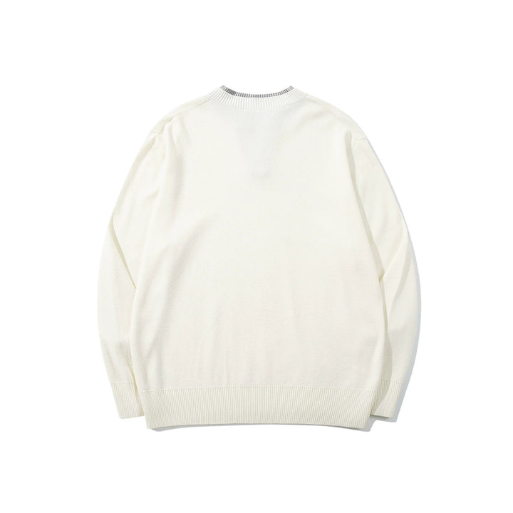 Unisex Ribbed Cotton Blend Sweater with Henley Button Placket and Relaxed Fit Mune Fashion
