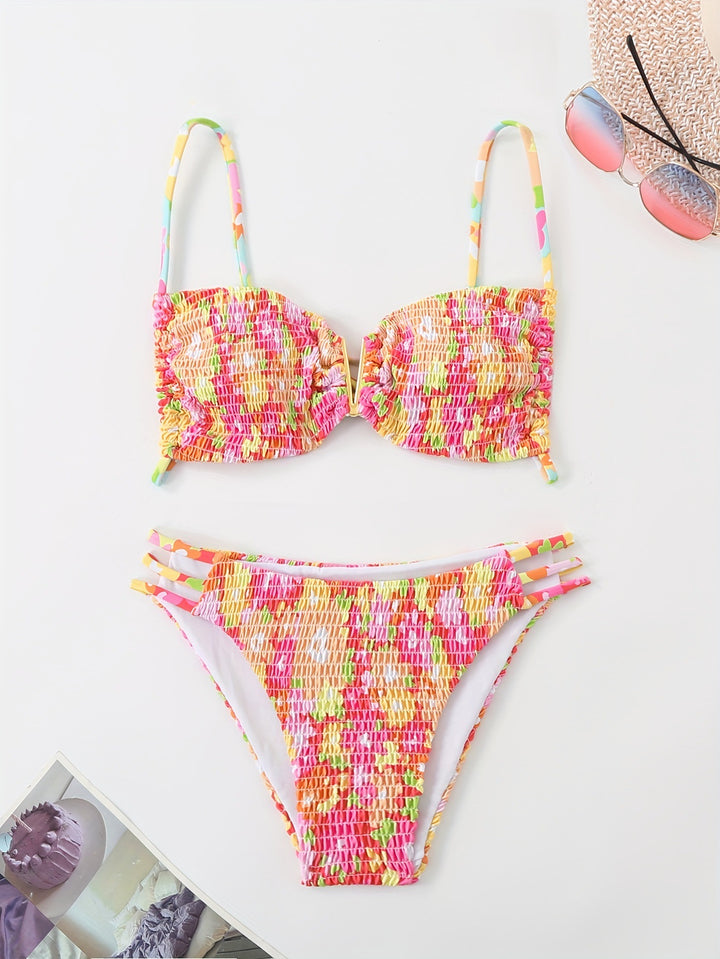 Ladies Bandeau Bikini with playful ruffle design Mune Fashion