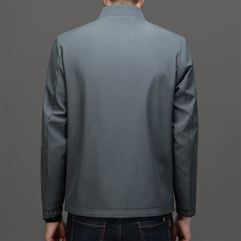 Men's Lightweight Utility Jacket with High Collar Mune Fashion