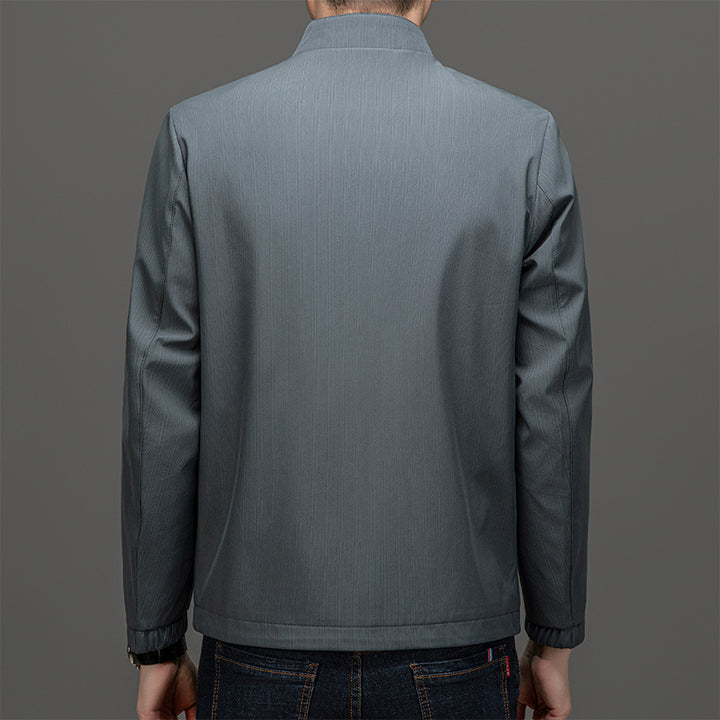 Men's Lightweight Utility Jacket with High Collar Mune Fashion