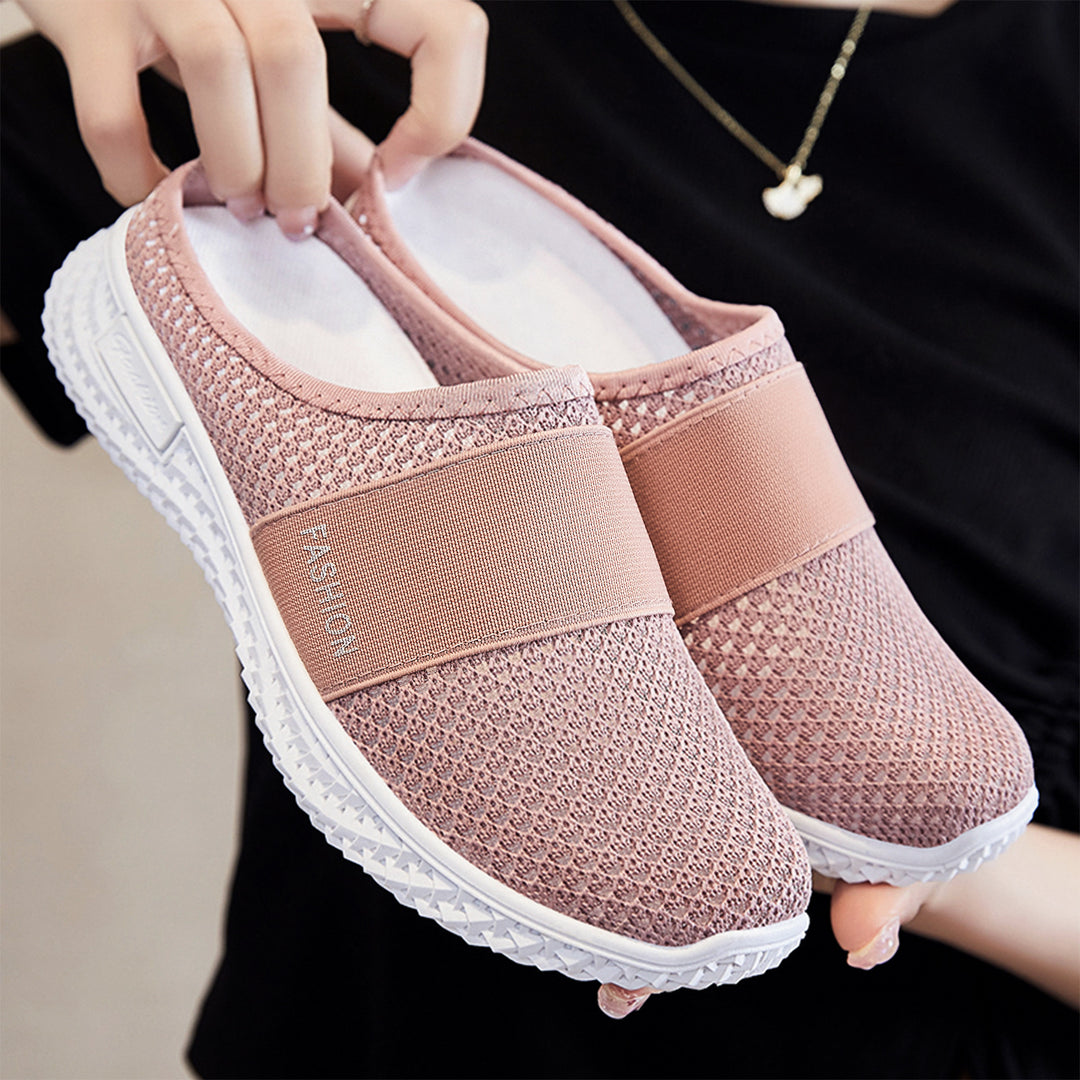 Women's knitted breathable slip-on sneakers with elastic midband Mune Fashion