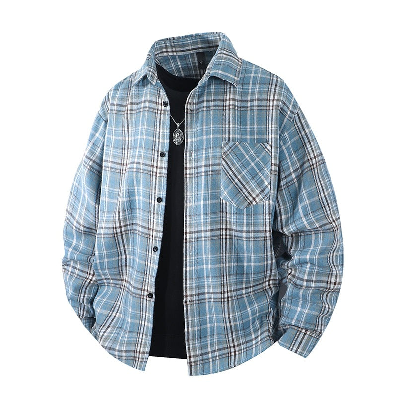 Men's Casual Checked Flannel Shirts Mune Fashion