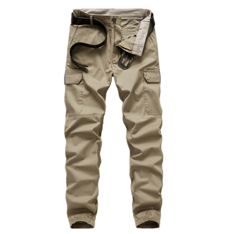 Men's cargo jogger pants with elastic waistband, knee inserts, and multifunctional pockets Mune Fashion
