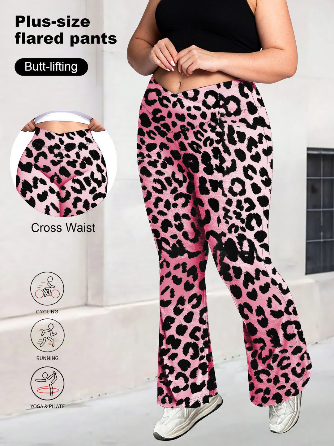 Ladies high-waisted shaping bootcut leggings with tummy control and 4-way stretch Mune Fashion