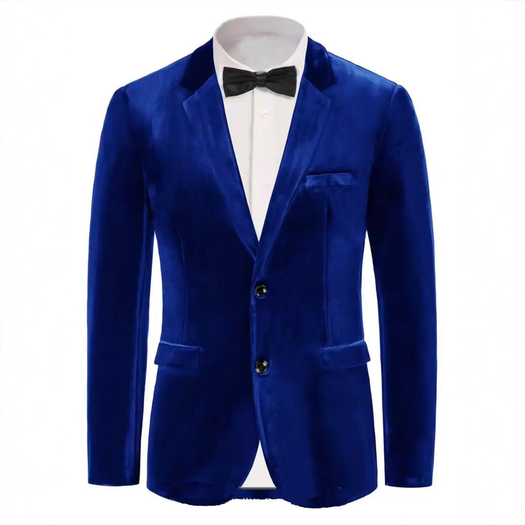 Men's Noble Velvet Blazer with Finesse Mune