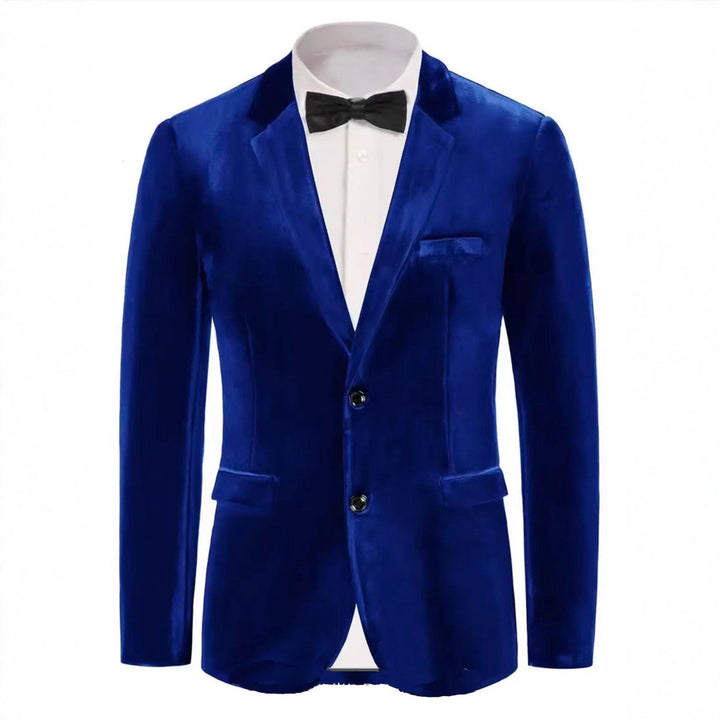 Men's Noble Velvet Blazer with Finesse Mune