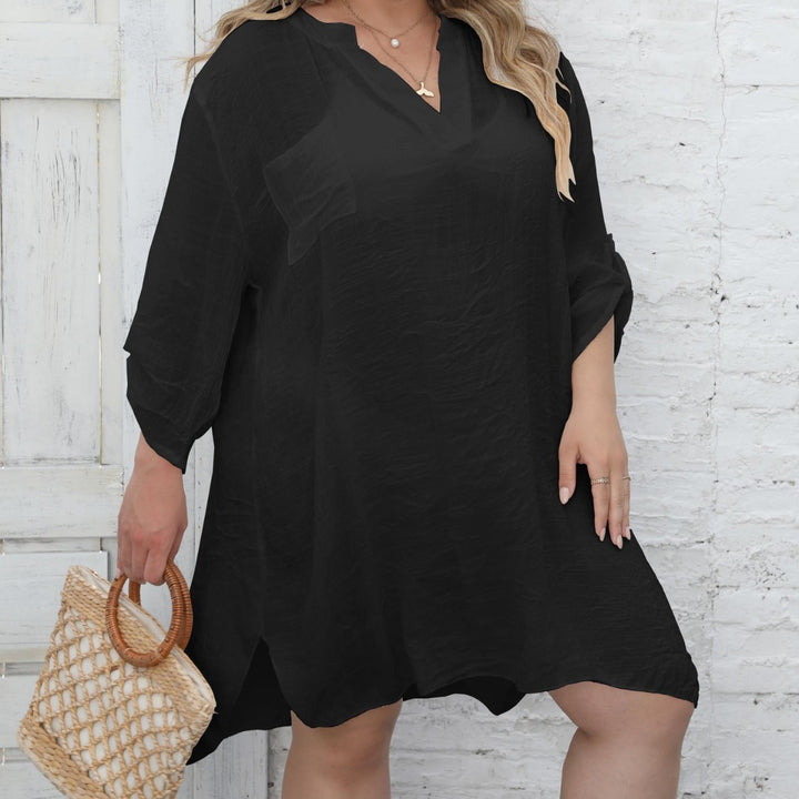 Ladies casual beach dress with side slit Mune Fashion