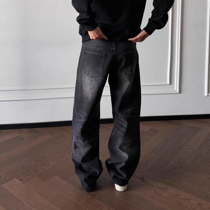 Men's Casual and Loose Denim Jeans Mune Fashion