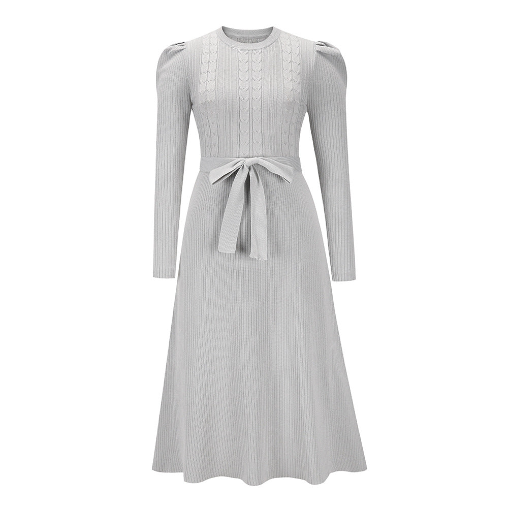 Mune | Knitted Midi Dress with Round Neckline
