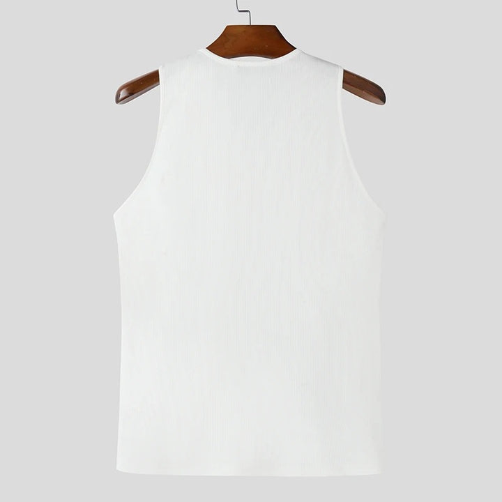 Women nan finely structured sleeveless top with asymmetrical diagonal zipper Mune Fashion