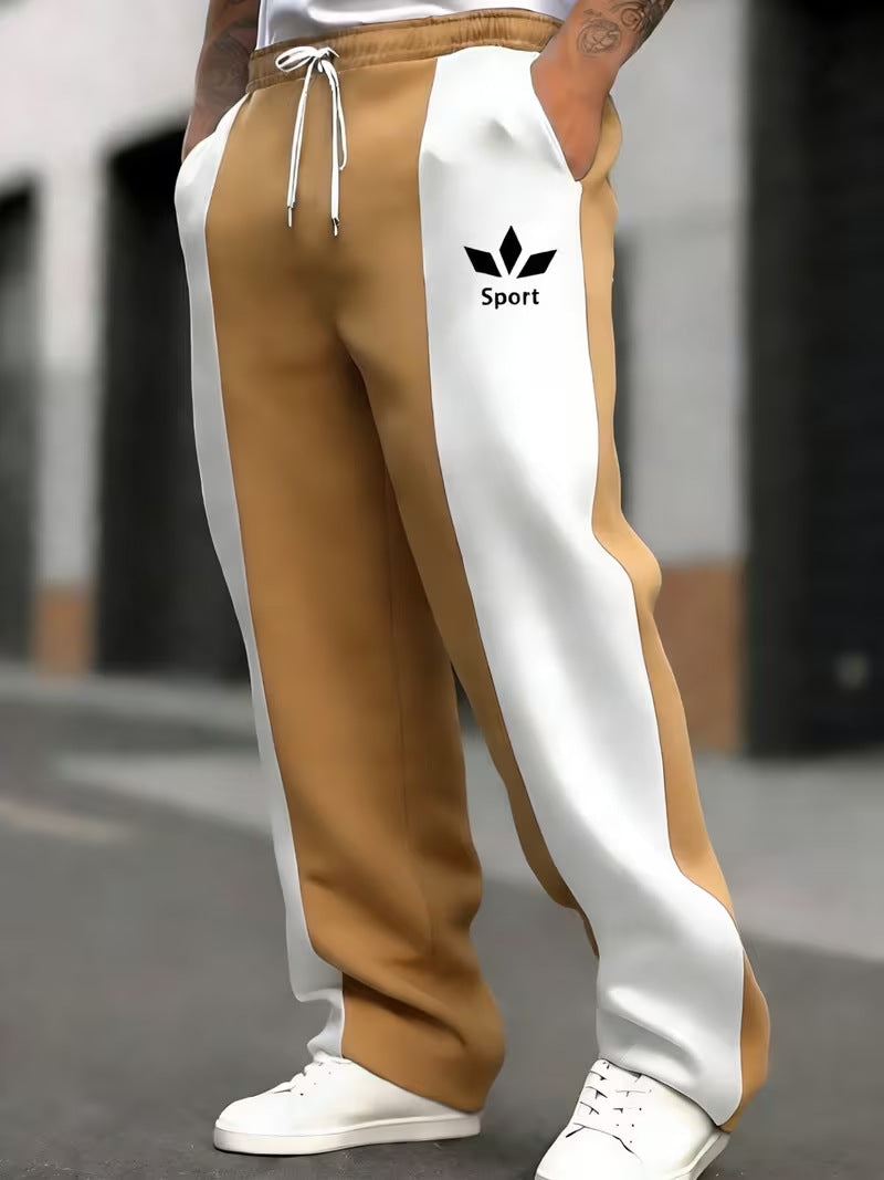 Men's sporty joggers with side stripes Mune Fashion