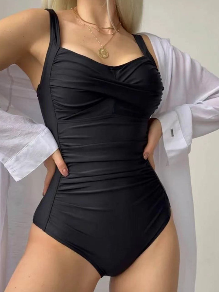Women's One-Piece Swimsuit with Elegant Ruffle Design Mune Fashion