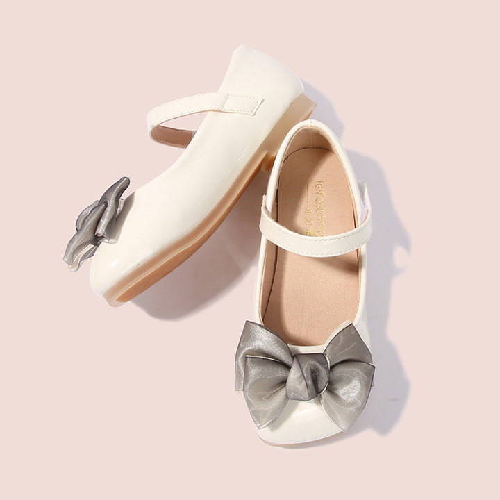 Girls' ballerinas with decorative bow design Mune Fashion