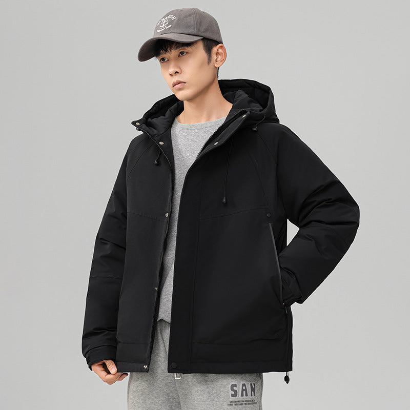 Men's Technical Winter Jacket with Adjustable Hood Collar Mune Fashion