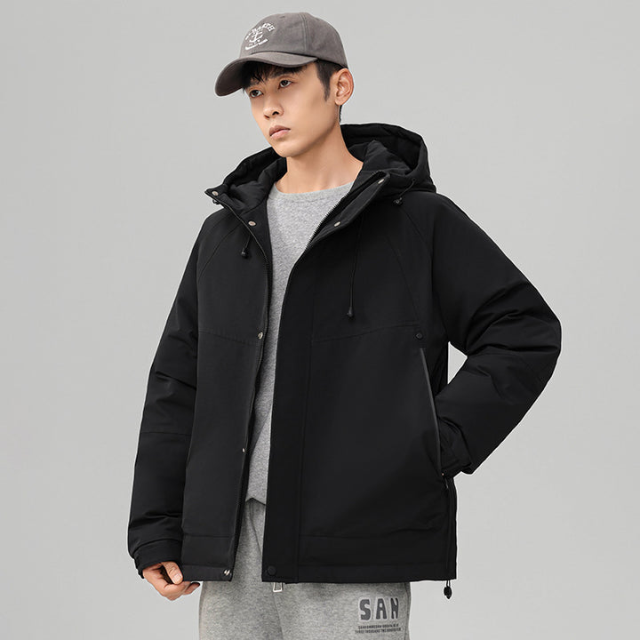 Men's Technical Winter Jacket with Adjustable Hood Collar Mune Fashion