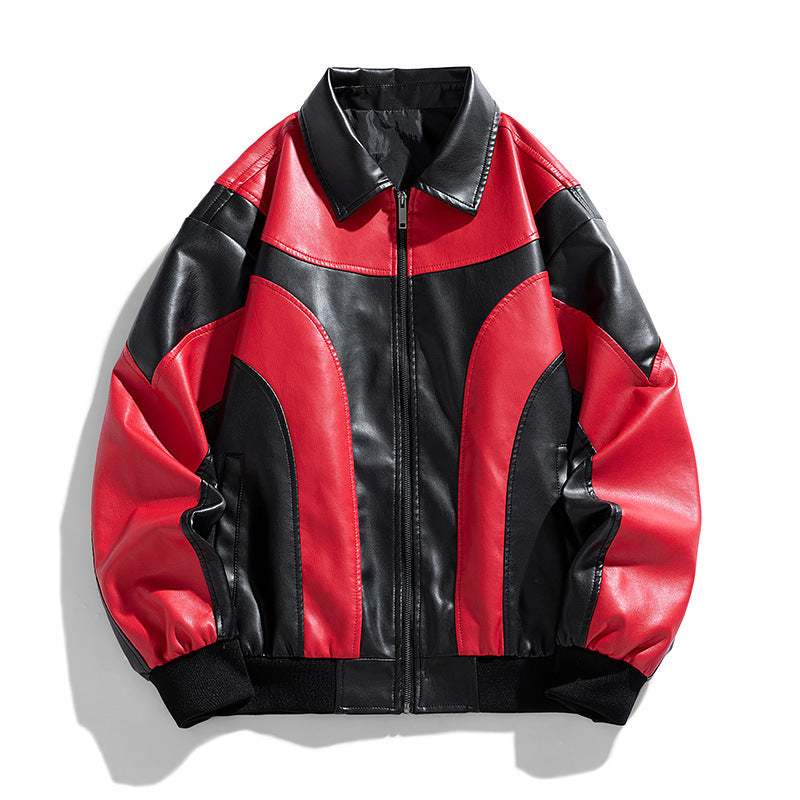 Men's fashionable bomber jacket with contrast colors Mune Fashion