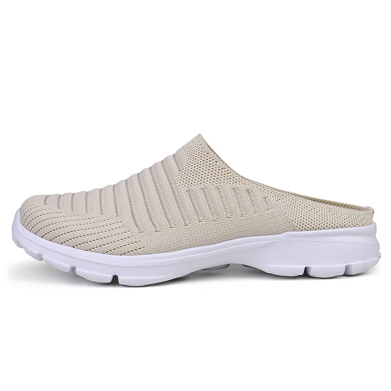 Women's knitted slip-on clog with shock-absorbing EVA midsole and ergonomic heel support Mune Fashion