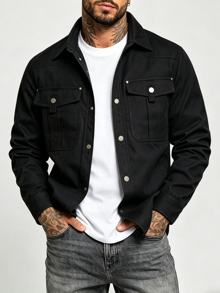 Men's Canvas Shirt Jacket Mune Fashion