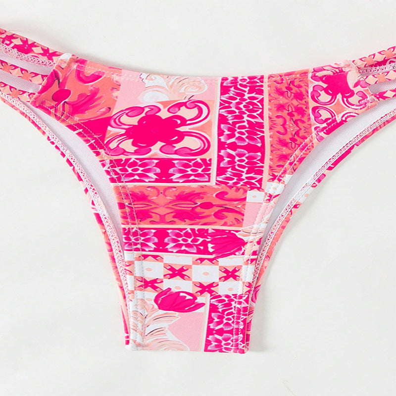 Women's bandeau bikini with elegant lace-up details Mune Fashion