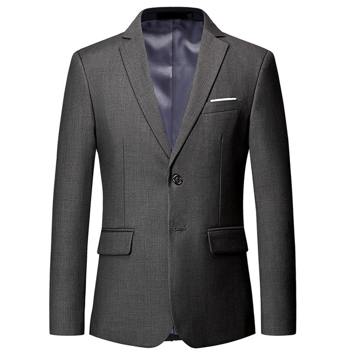 Men's slim-fit blazer with narrow silhouette, stretch content, and flap pockets Mune Fashion