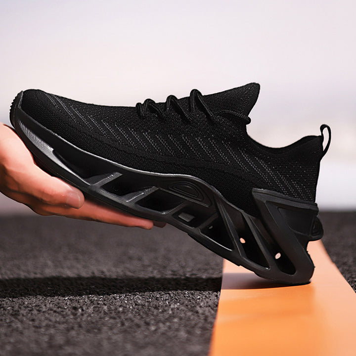 Men's lightweight breathable knit sneakers with cushioned ergonomic outsole Mune Fashion