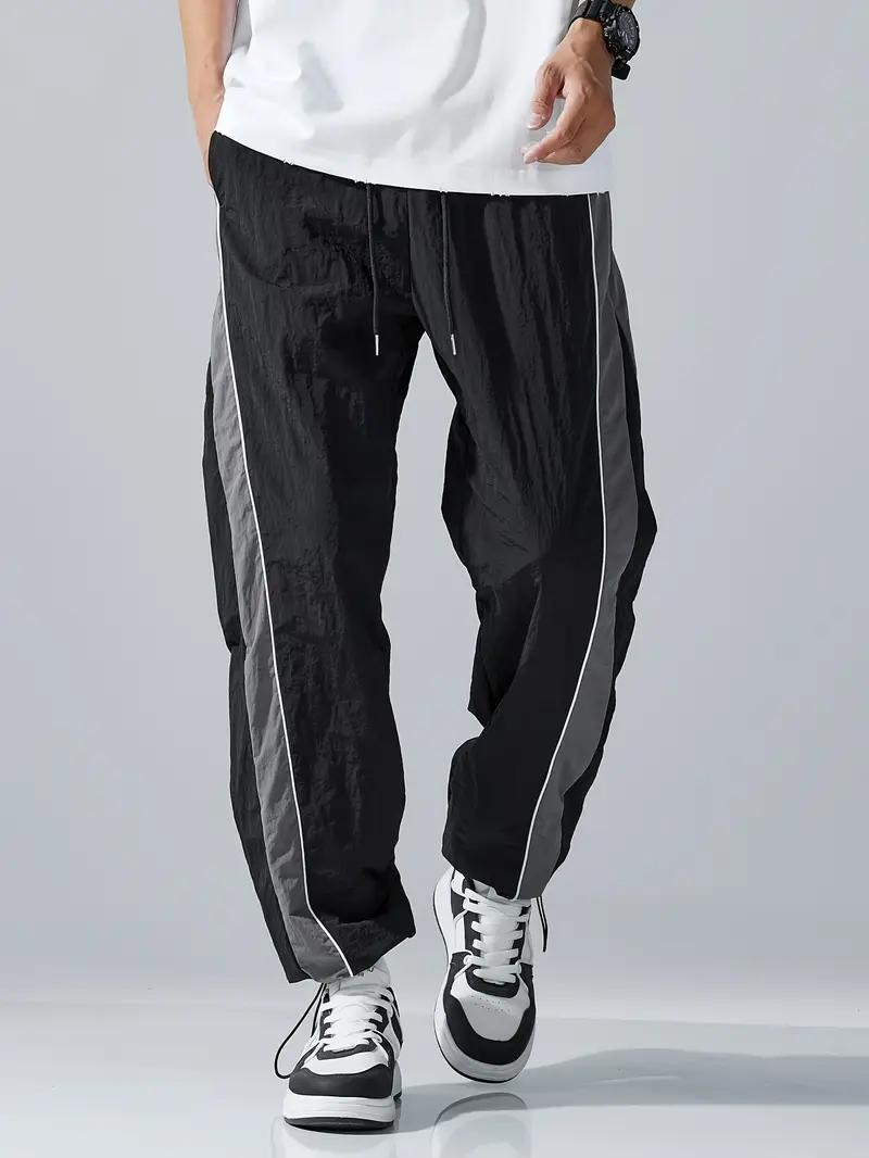 Men's Light Sports Training Pants with Side Contrast Stripes Mune Fashion