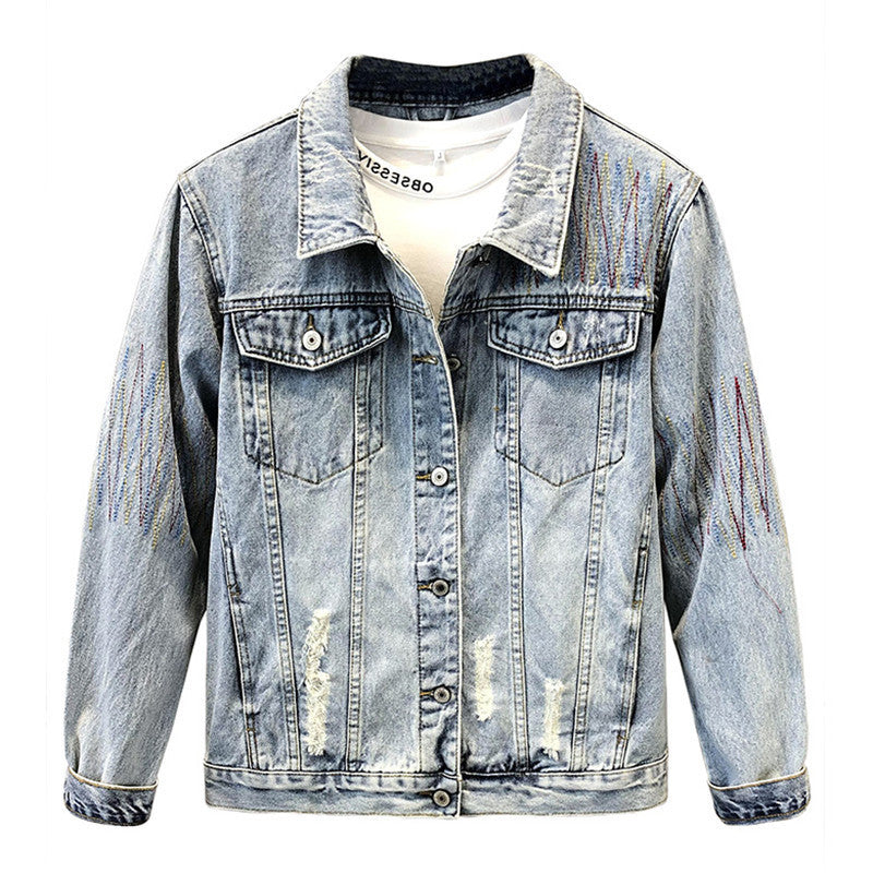 Men's Fashionable Casual Jeans Jacket Mune Fashion