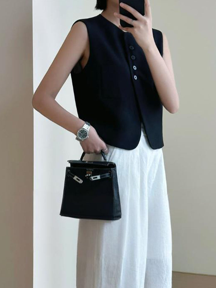 Women's Fashion Blazer Jacket with Short Sleeves Mune Fashion