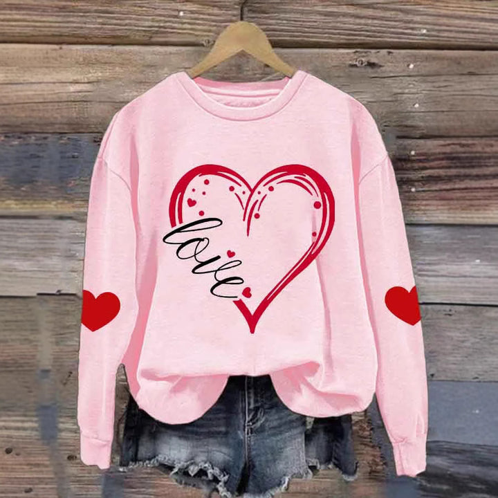 Ladies Cozy Sweater with Heart Motif Mune Fashion