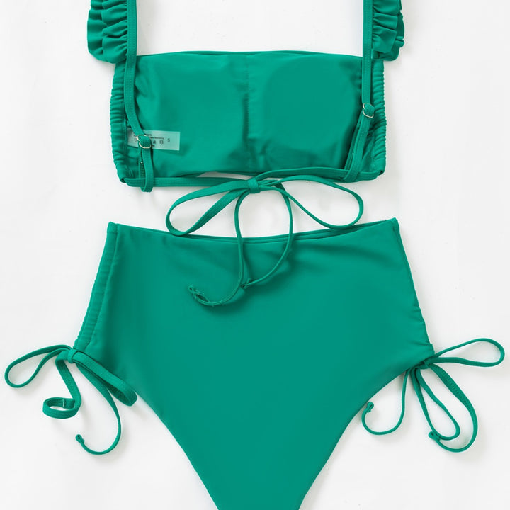 Women's bandeau bikini with playful ruffles Mune Fashion