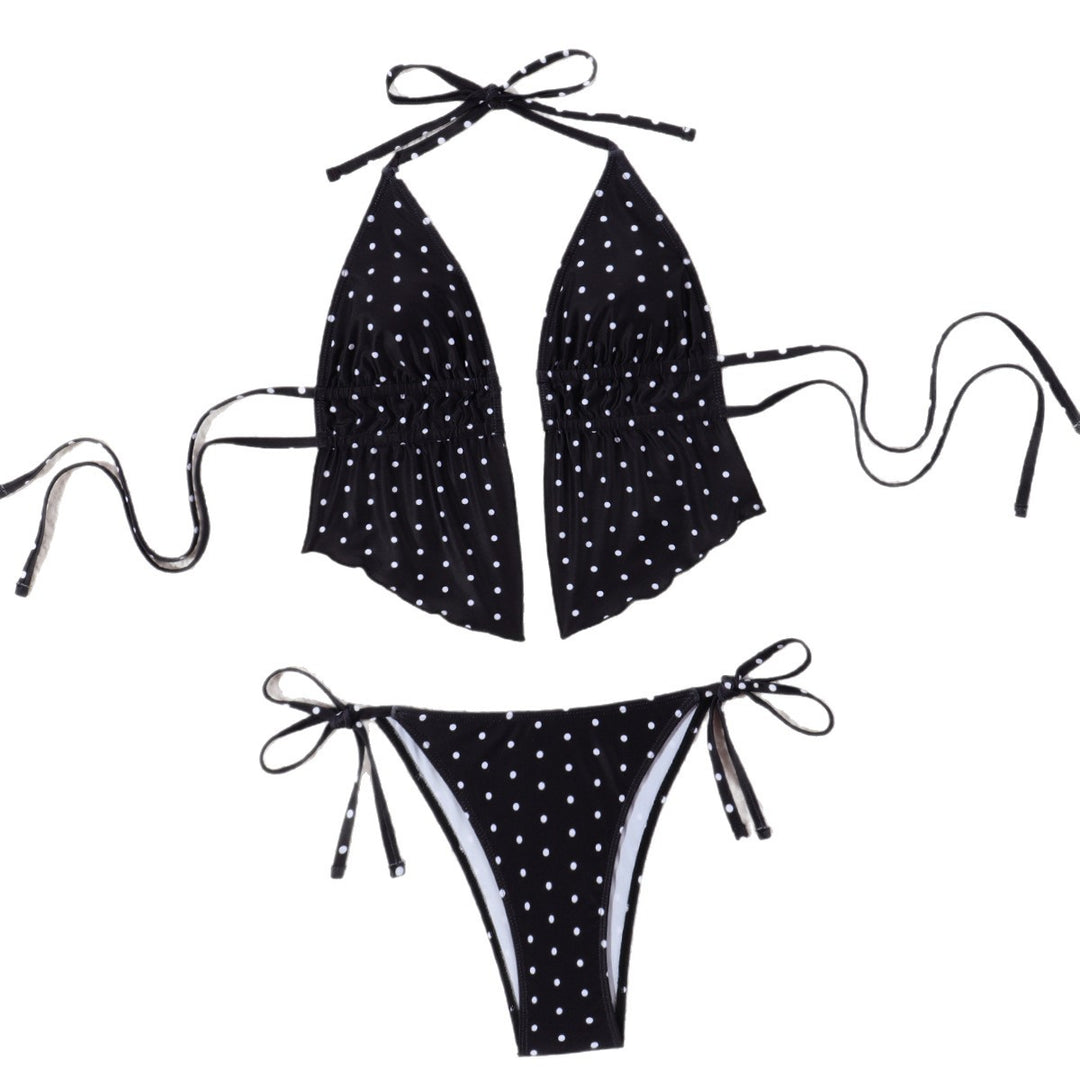 Women's bikini set with playful polka dot pattern and adjustable straps Mune Fashion