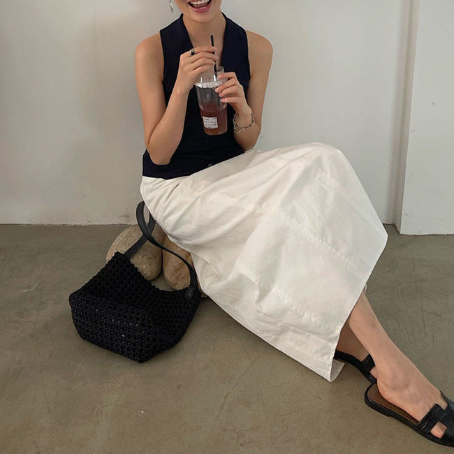 Women Elegant and Airy Maxi Skirt Drune