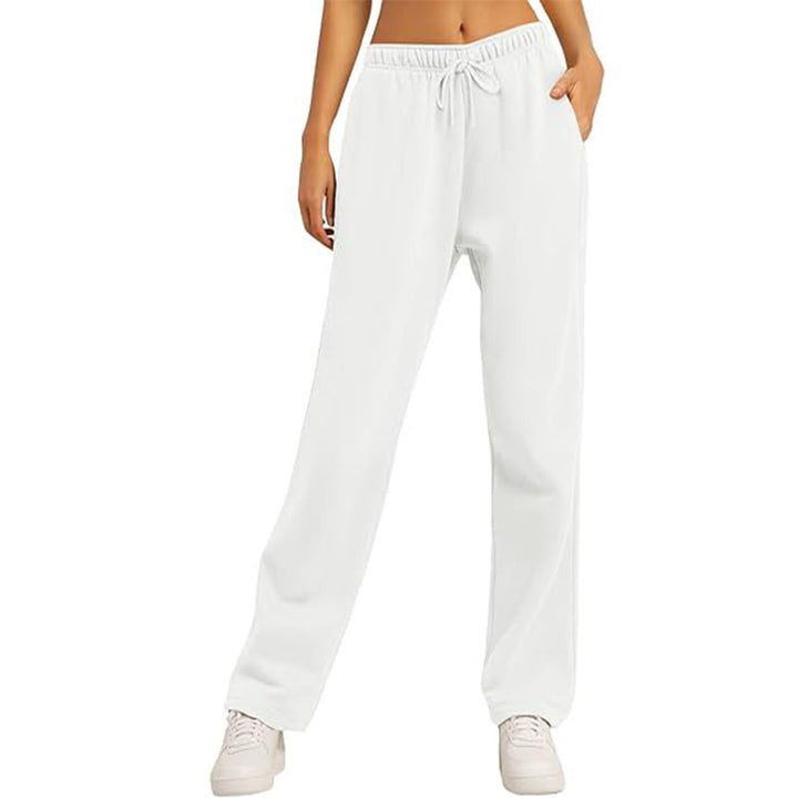Ladies high-quality relaxed pants with a high waist, straight leg, and integrated side pockets Mune Fashion