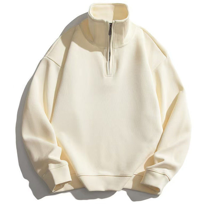 Unisex half-zip sweatshirt with stand-up collar and oversized fit Mune Fashion