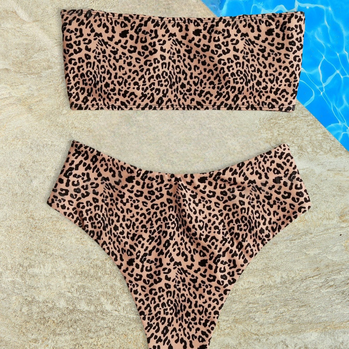 Women's bandeau bikini with high leg cut Mune Fashion