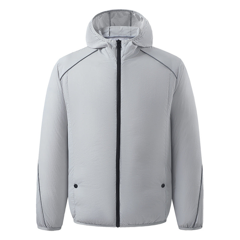 Men's nano lightweight waterproof hooded jacket windproof with reflective details Mune Fashion
