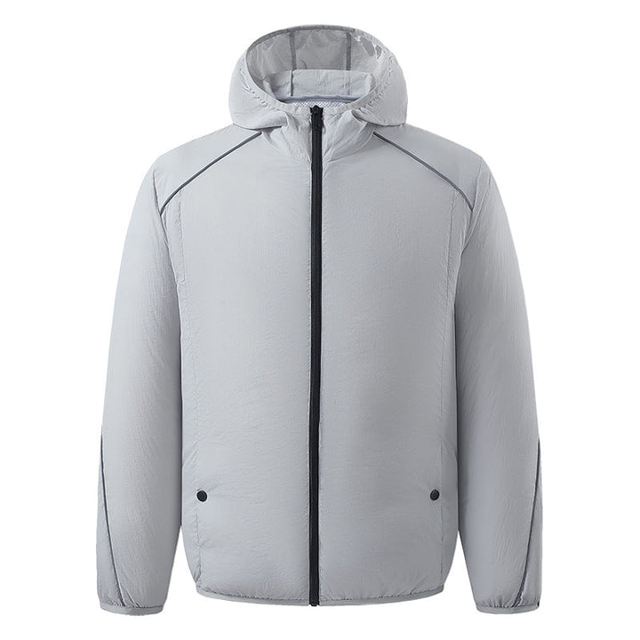 Men's nano lightweight waterproof hooded jacket windproof with reflective details Mune Fashion