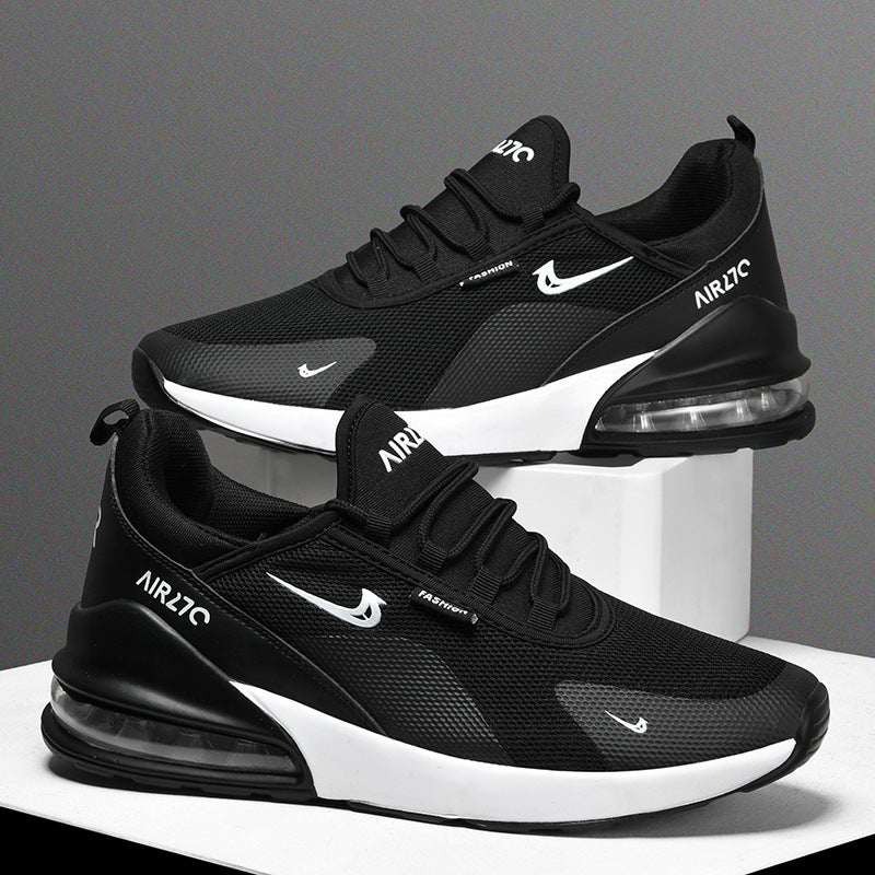 Men's Lightweight Mesh Sneakers with Visible Air Cushioning and Sporty Outsole Mune Fashion