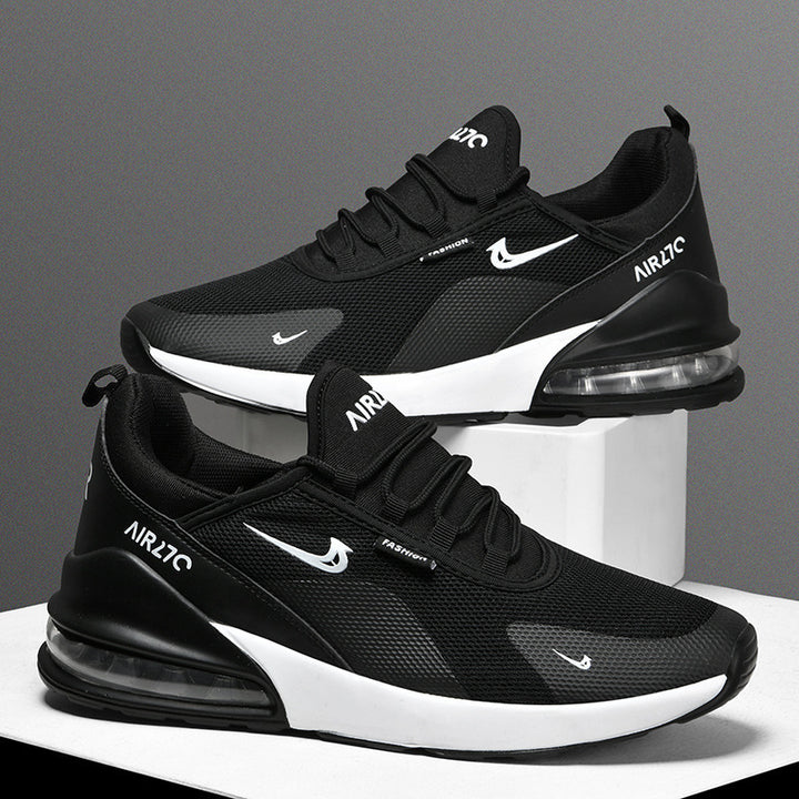 Men's Lightweight Mesh Sneakers with Visible Air Cushioning and Sporty Outsole Mune Fashion