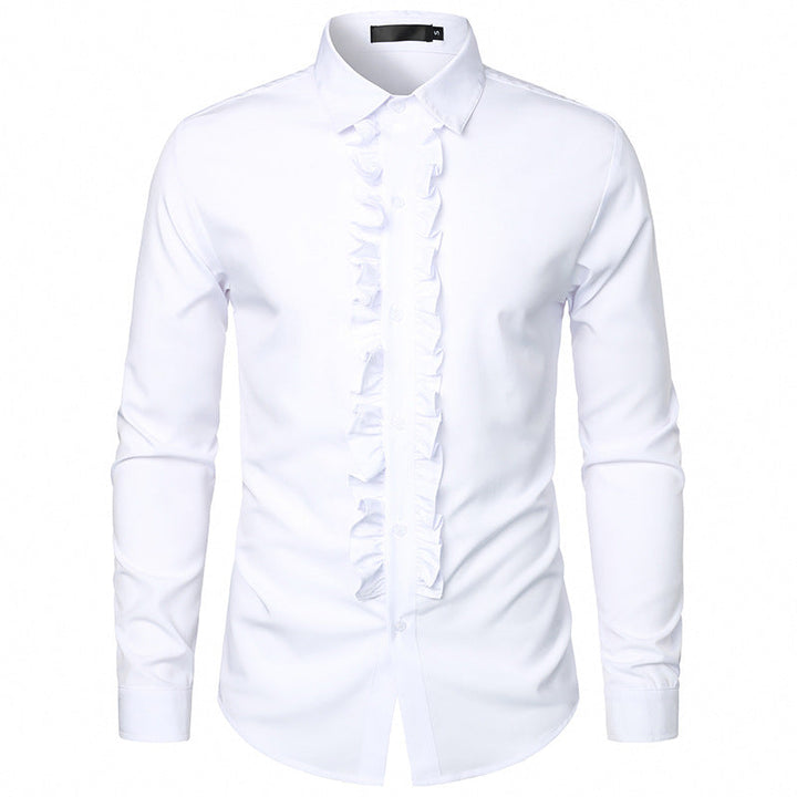 Men's Ruffle Shirt Mune Fashion