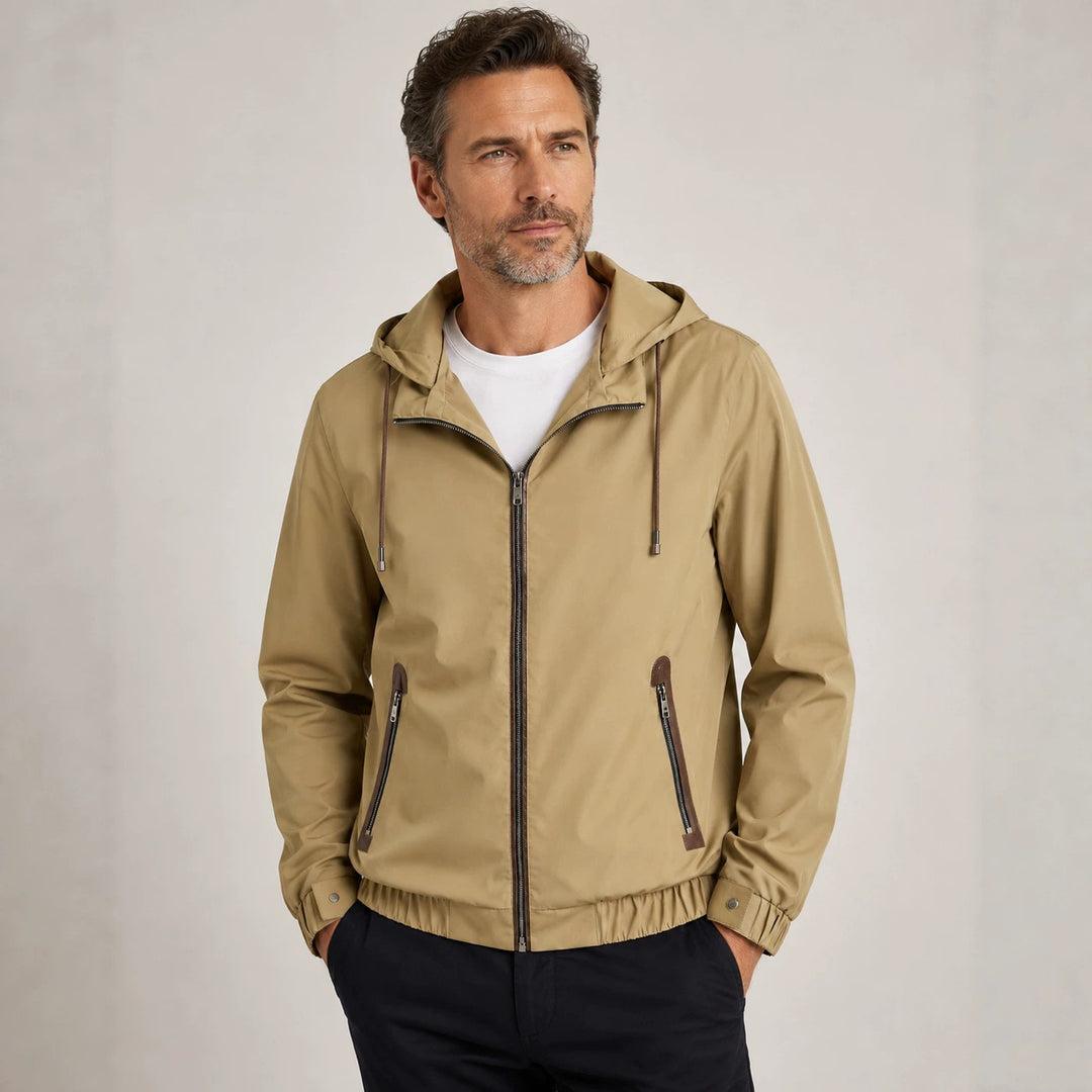 Men's Sporty Transitional Jacket with Hood Mune Fashion