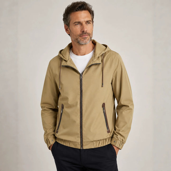 Men's Sporty Transitional Jacket with Hood Mune Fashion