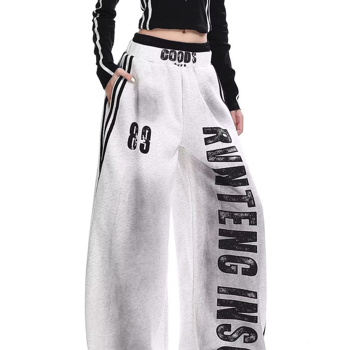 Women Wide Baggy Jogging Pants Mune Fashion