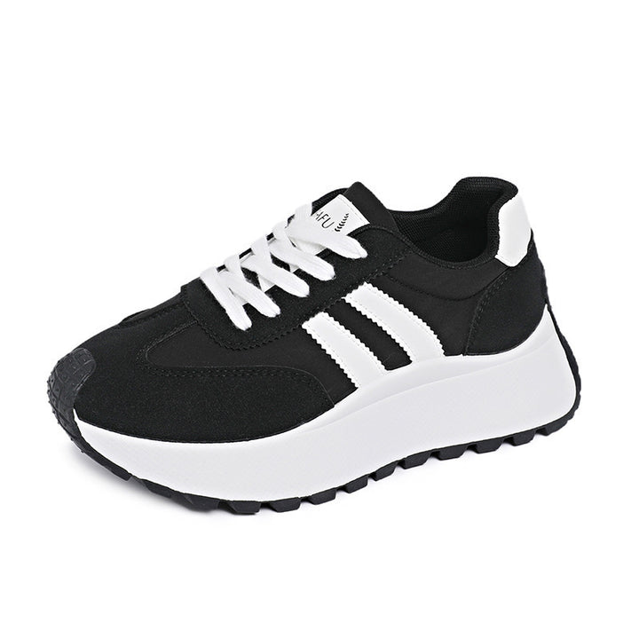 Ladies' nan platform chunky sneakers with reinforced toe cap, profiled rubber outsole, and shock-absorbing EVA midsole Mune Fashion