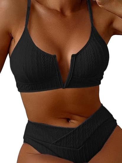 Women's High-Quality Bikini Set with V-Neck Mune Fashion