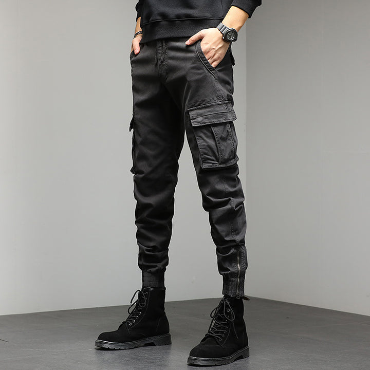 Men's Tapered Utility Cargo Jogger with Drawstring Waistband, Reinforced Knee Areas & Multiple Pockets Mune Fashion