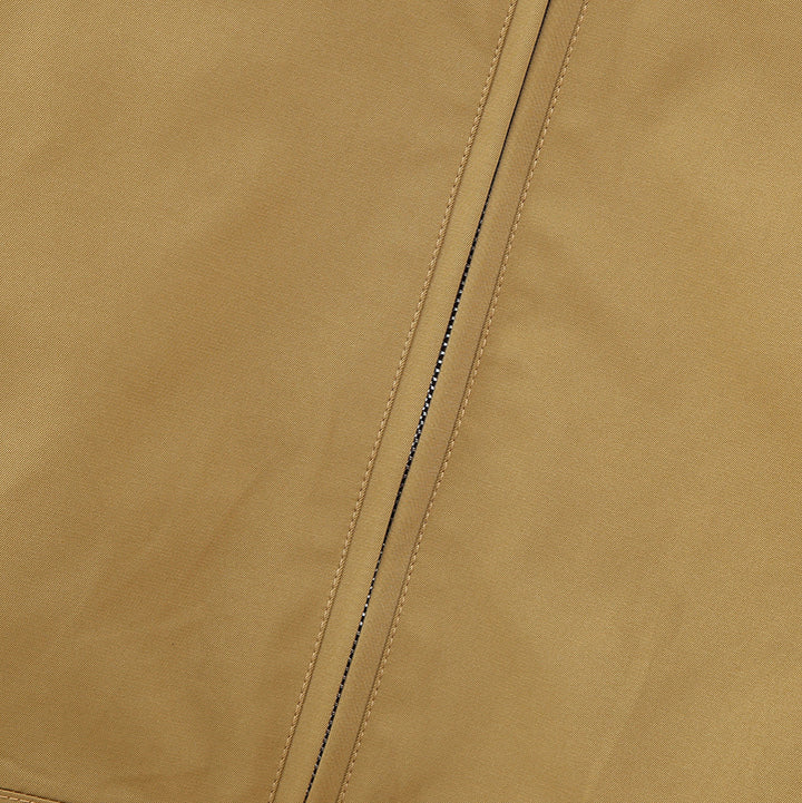 Women's cropped bomber jacket with wide shirt collar and concealed zipper Mune Fashion