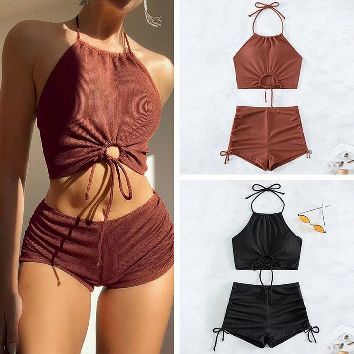 Women's Casual Bikini Set with Ruffles Mune Fashion