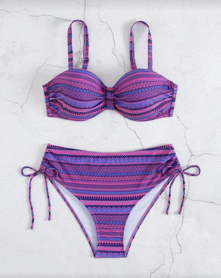 Ladies bikini set with stylish wrap detail and adjustable waistband Mune Fashion
